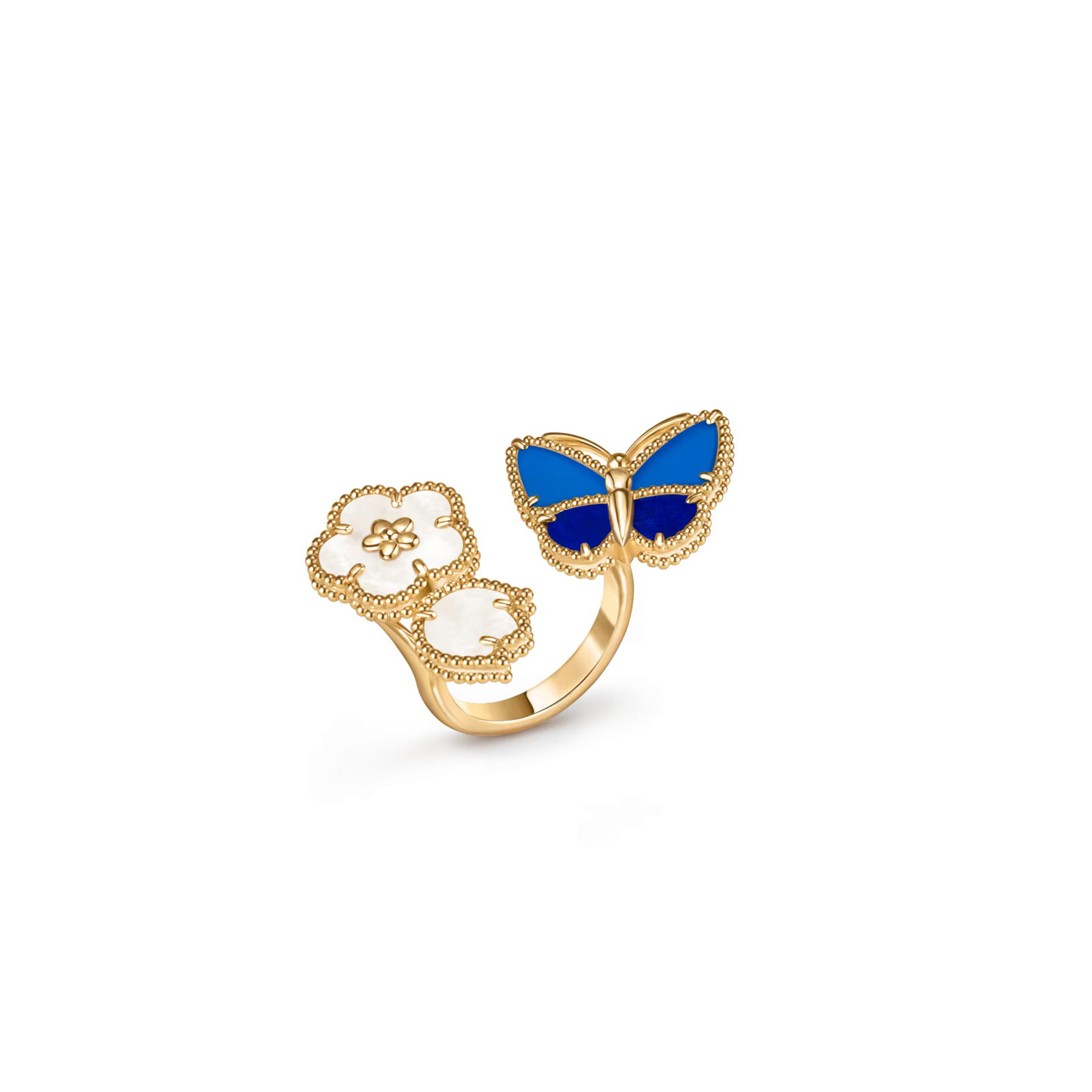 V*n Cl**f arpels lucky spring butterfly between the finger ring vcarpkgt00